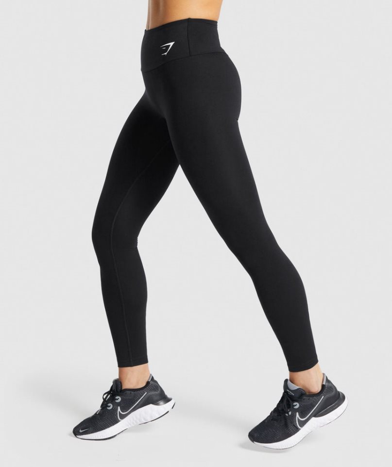 Women's Gymshark Training Leggings Black | NZ 2PMWNB